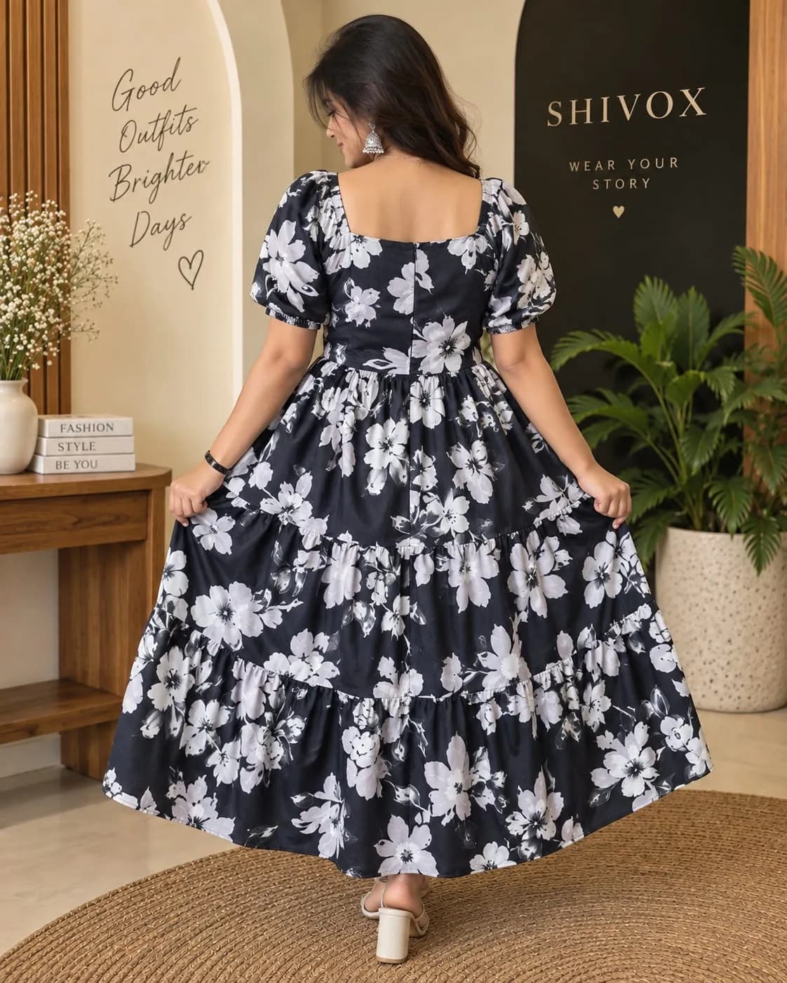 Long Flared Maxi(M/Black) - Image 3